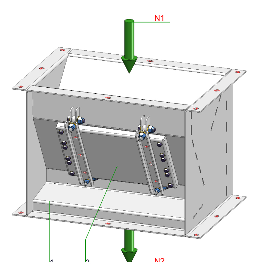 IP-039 Magnet- und Schwerkraftabscheider HM.50 - isometrische Ansicht