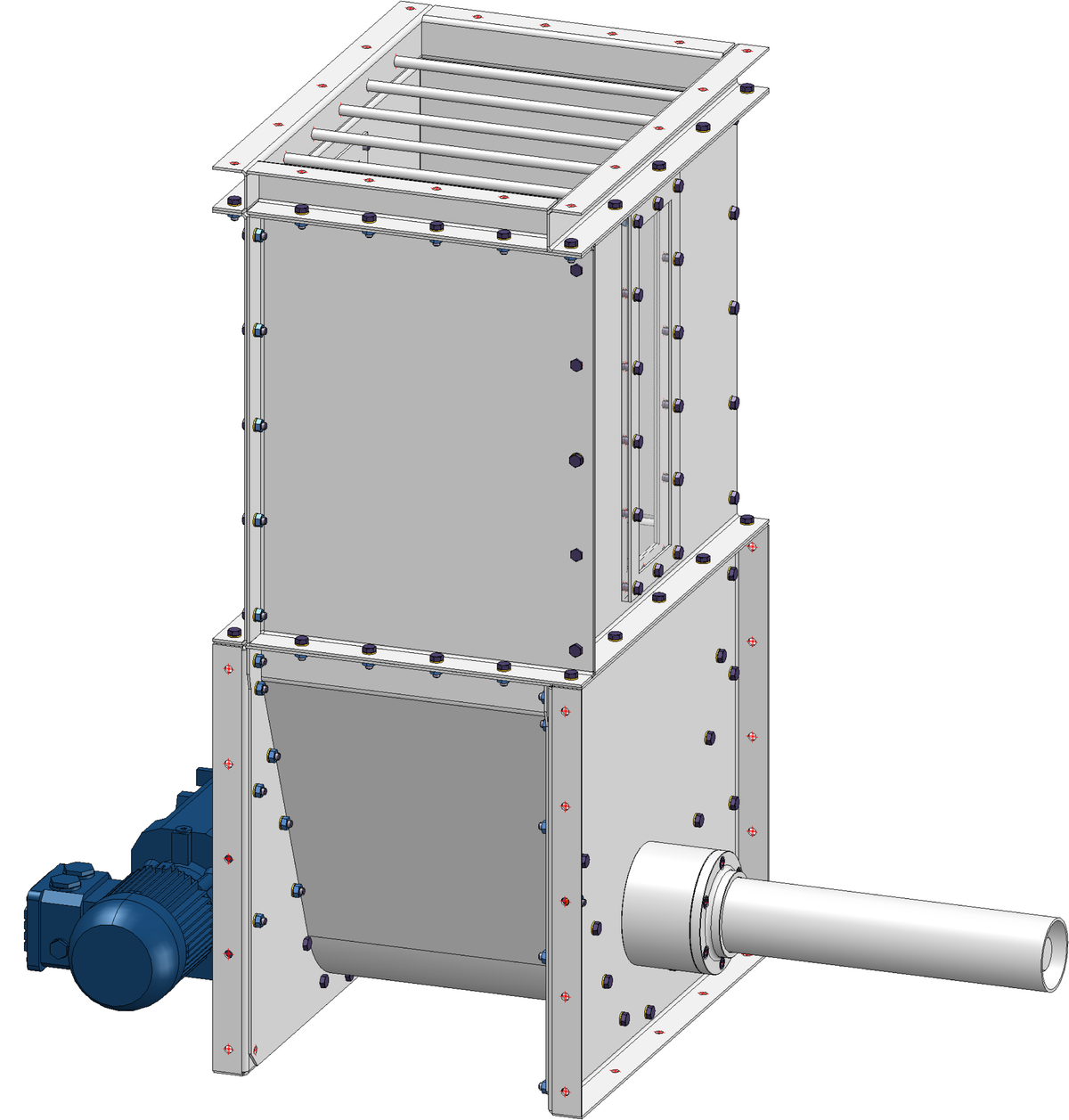IP-012 Additivdosierer AD.50 – technische Baugruppenansicht