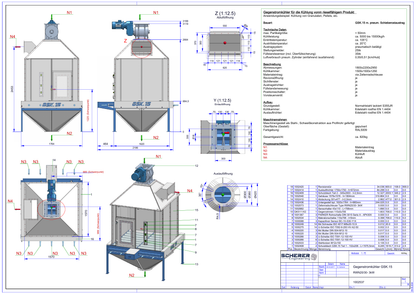 IP-019 Gegenstromkühler GSK.15 - vollständige Zeichnung 1002537