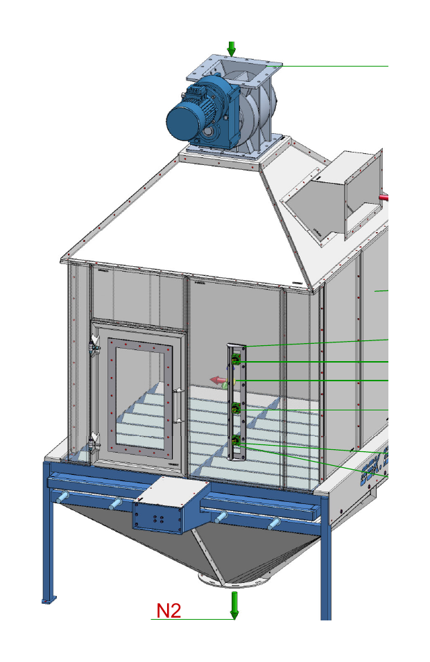 IP-019 Gegenstromkühler GSK.15 - isometrische Ansicht